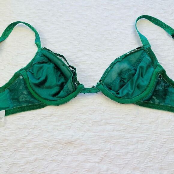 BUY 1 GET 1 FREE Lace emerald green bra 34B inner secrets - Picture 9 of 13